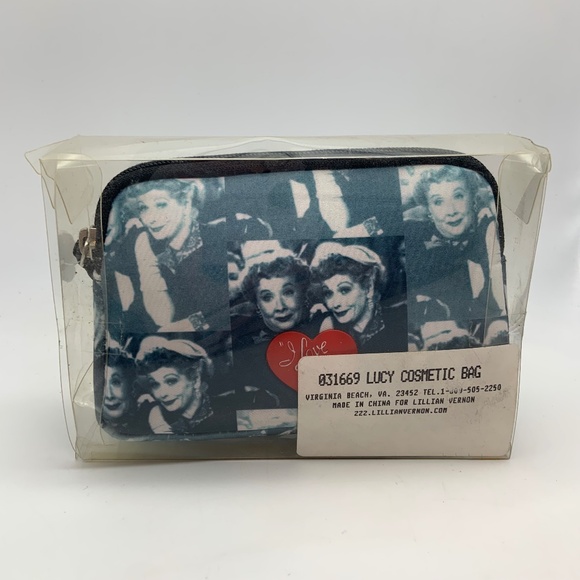 Vintage I Love Lucy Lucy and Ethel TV Show Retro Small Clutch Cosmetic Bag - Picture 15 of 15